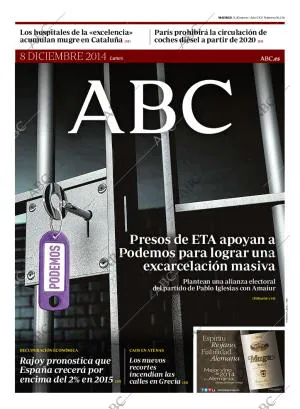ABC MADRID 08-12-2014 página 1