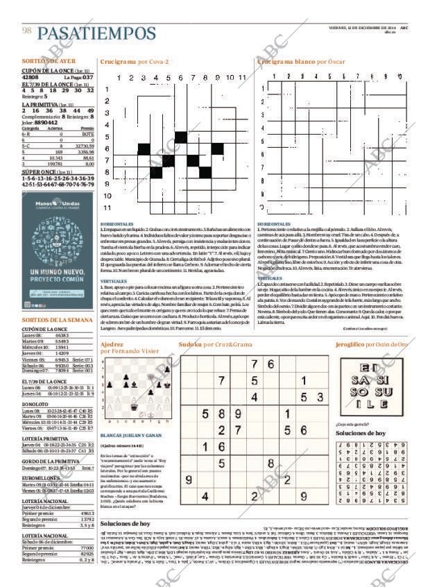 ABC MADRID 12-12-2014 página 98