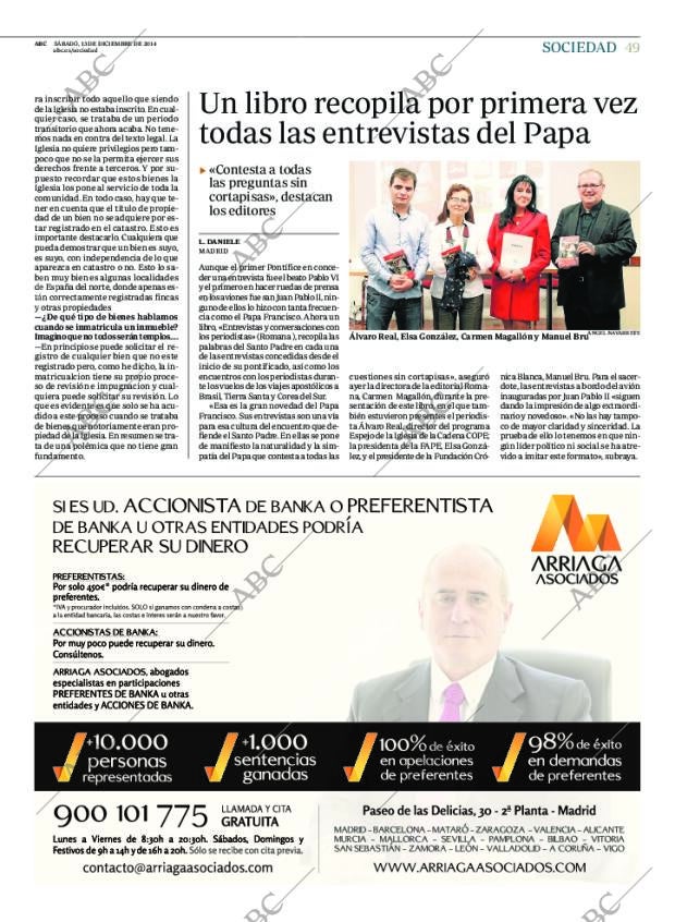ABC MADRID 13-12-2014 página 49
