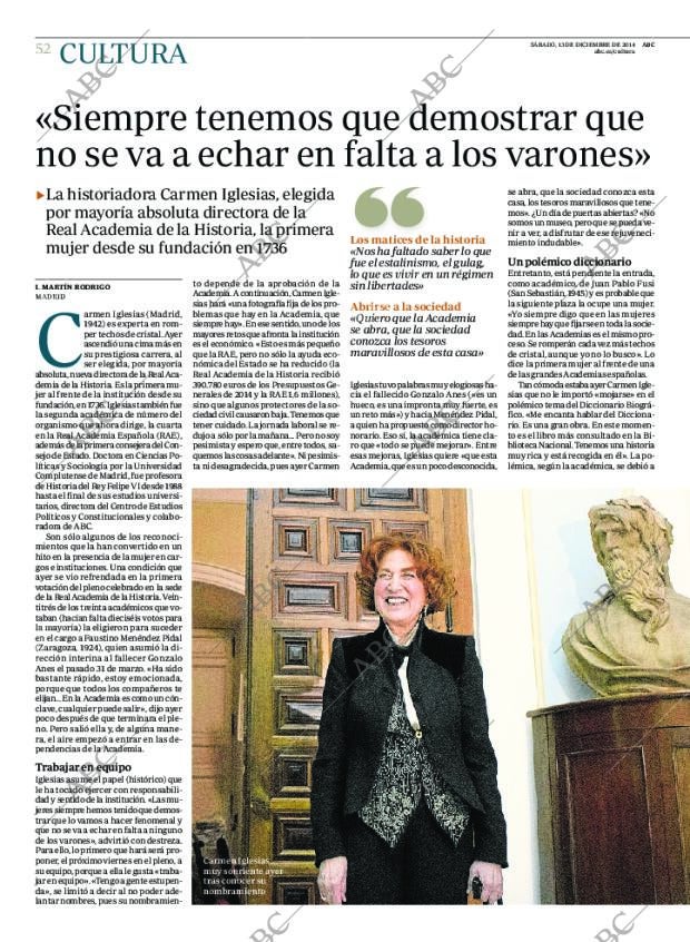 ABC MADRID 13-12-2014 página 52