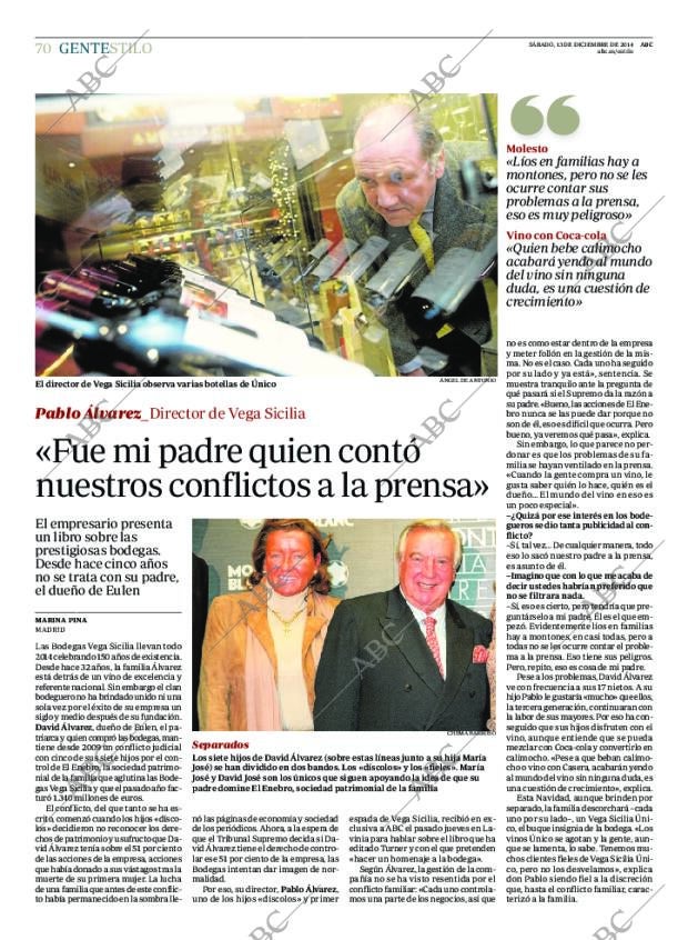 ABC MADRID 13-12-2014 página 70