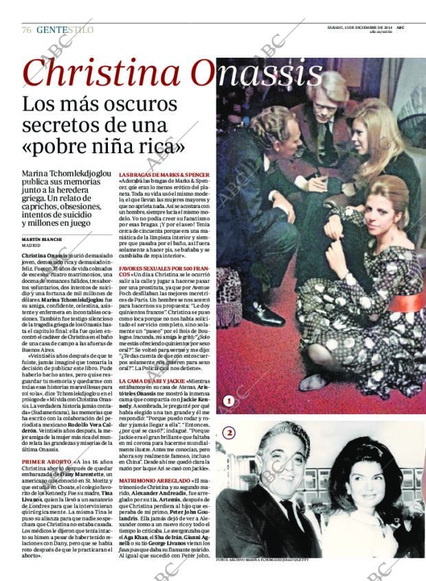 ABC MADRID 13-12-2014 página 76