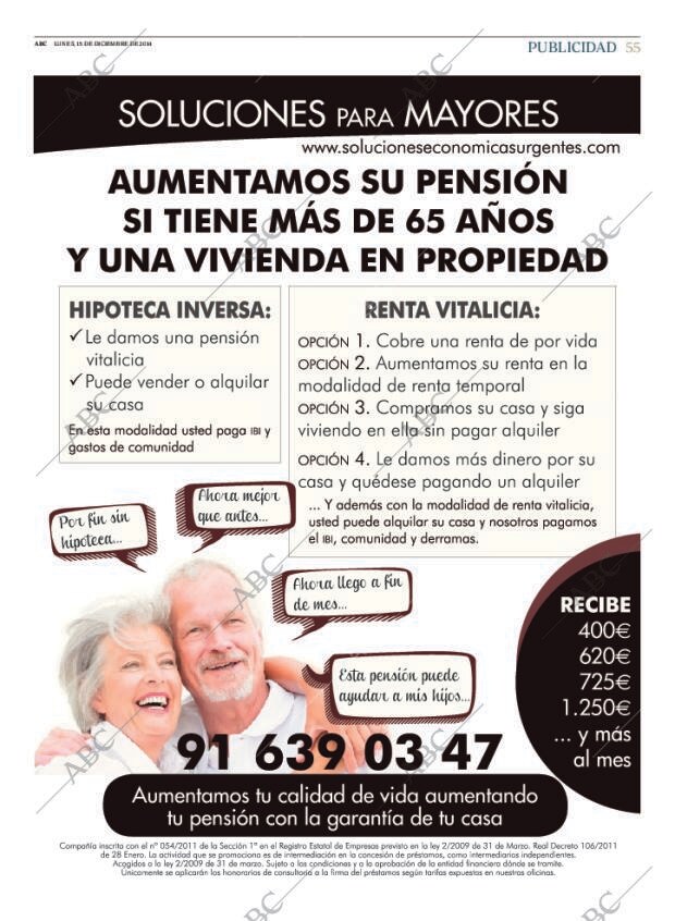 ABC MADRID 15-12-2014 página 55
