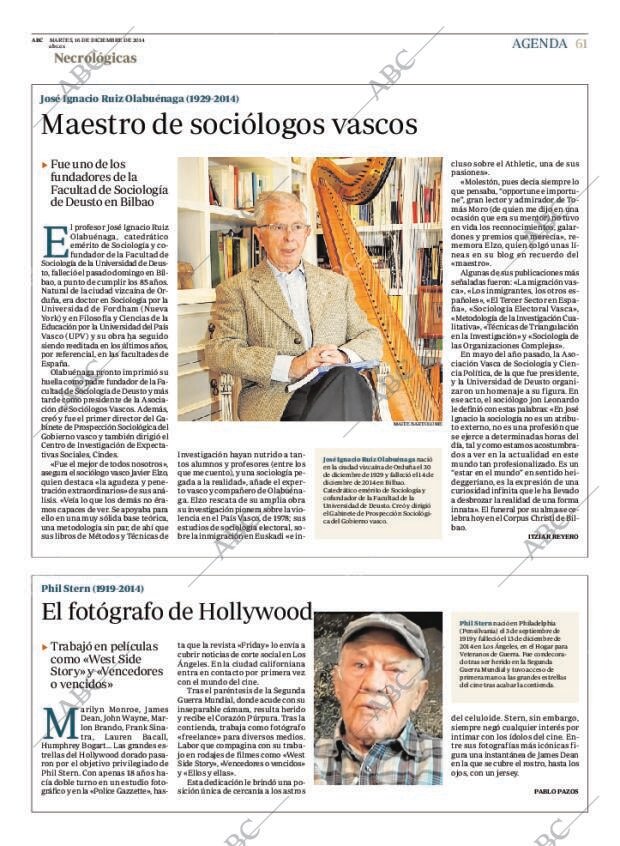 ABC MADRID 16-12-2014 página 65