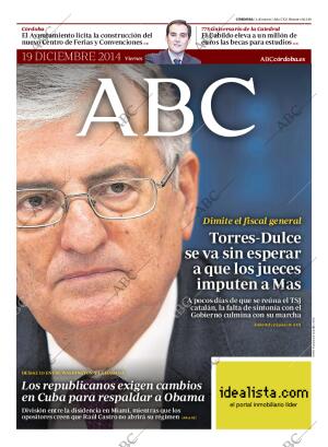 ABC CORDOBA 19-12-2014 página 1