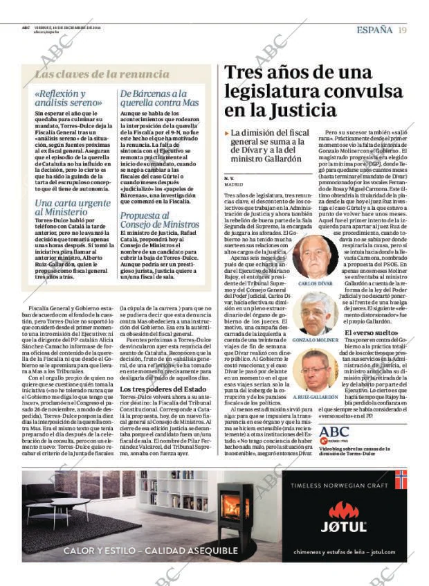 ABC MADRID 19-12-2014 página 19