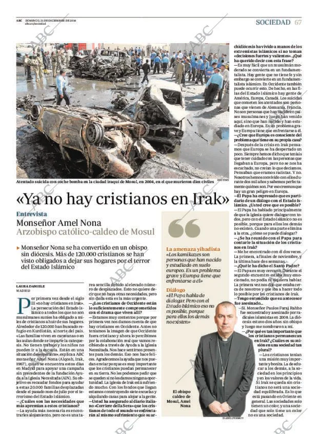 ABC MADRID 21-12-2014 página 67