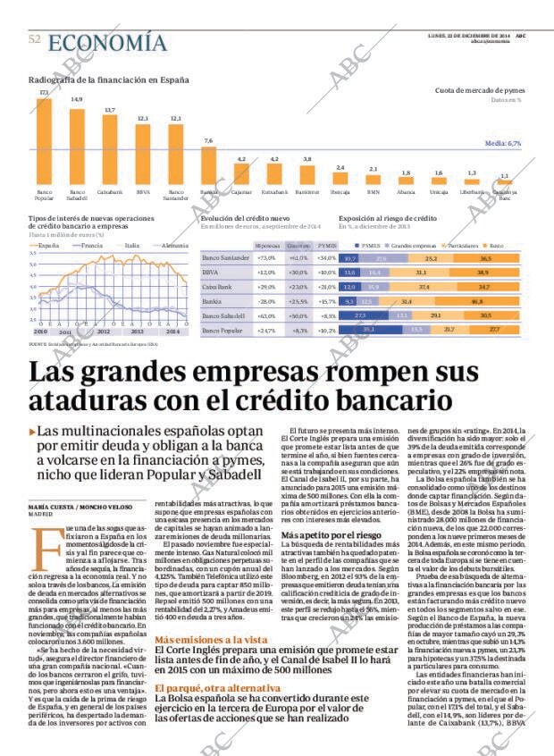 ABC MADRID 22-12-2014 página 52