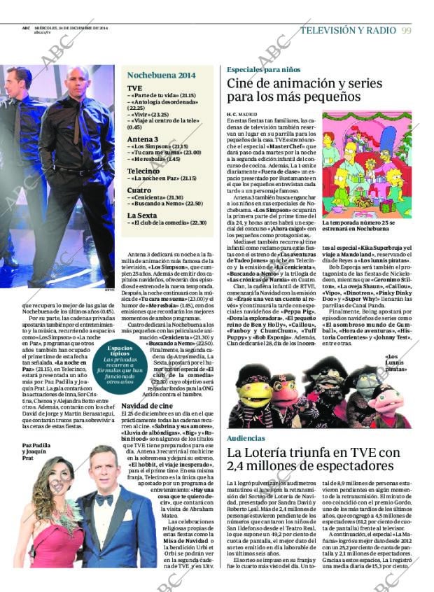 ABC MADRID 24-12-2014 página 107