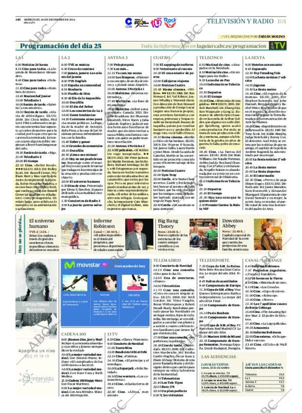 ABC MADRID 24-12-2014 página 109