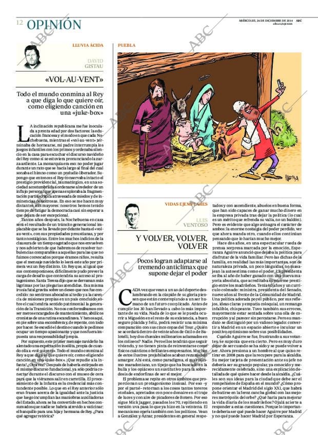ABC MADRID 24-12-2014 página 12