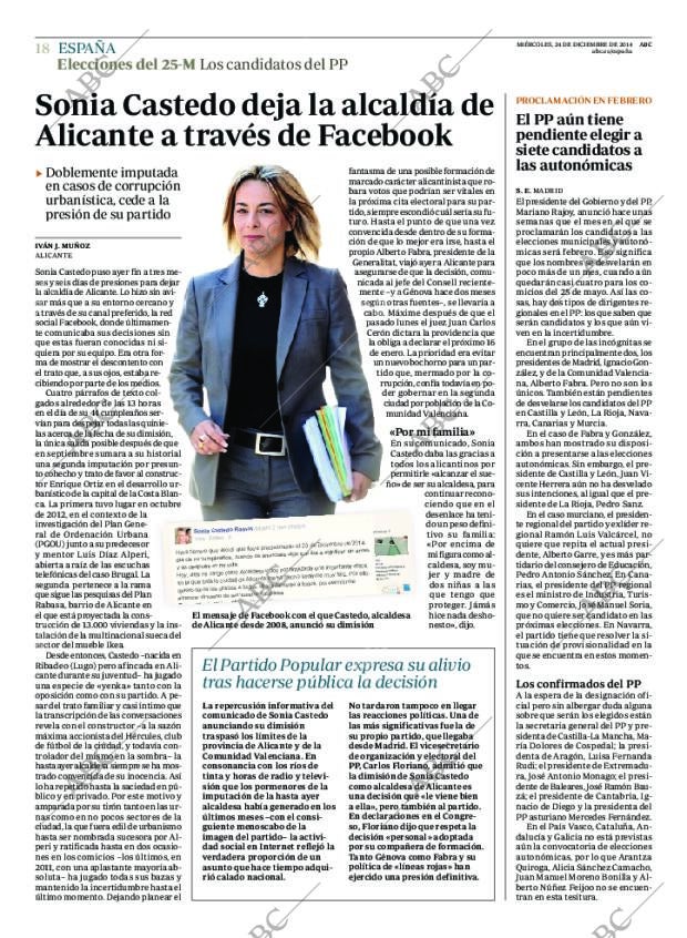 ABC MADRID 24-12-2014 página 18