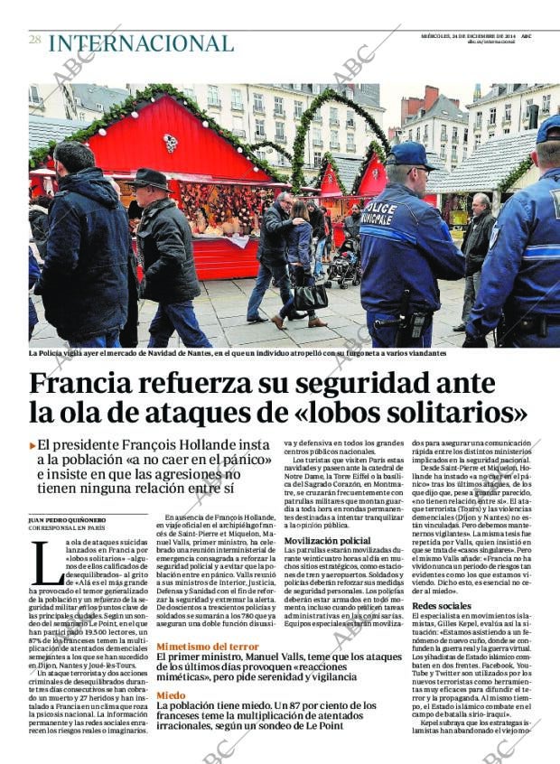 ABC MADRID 24-12-2014 página 28