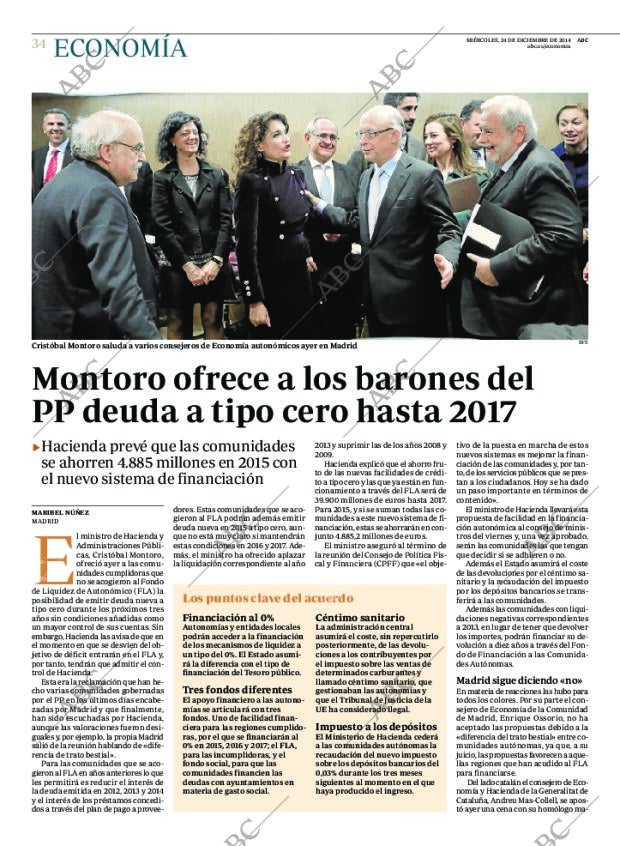 ABC MADRID 24-12-2014 página 34