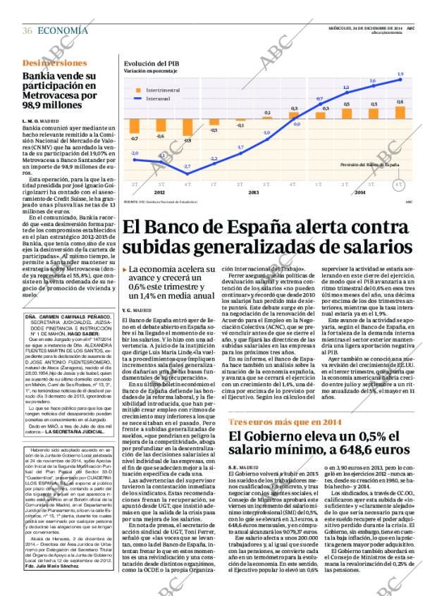 ABC MADRID 24-12-2014 página 36