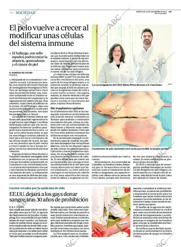 ABC MADRID 24-12-2014 página 40