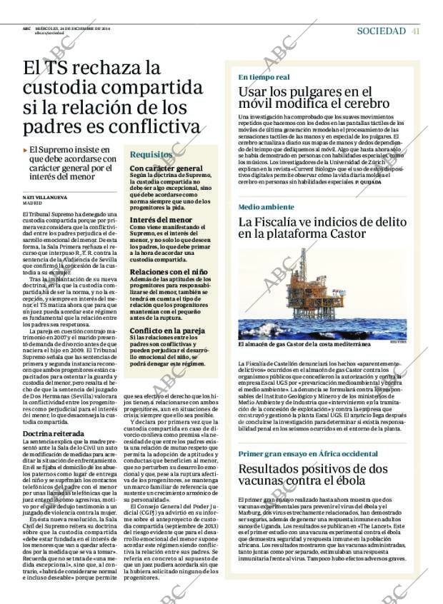 ABC MADRID 24-12-2014 página 41