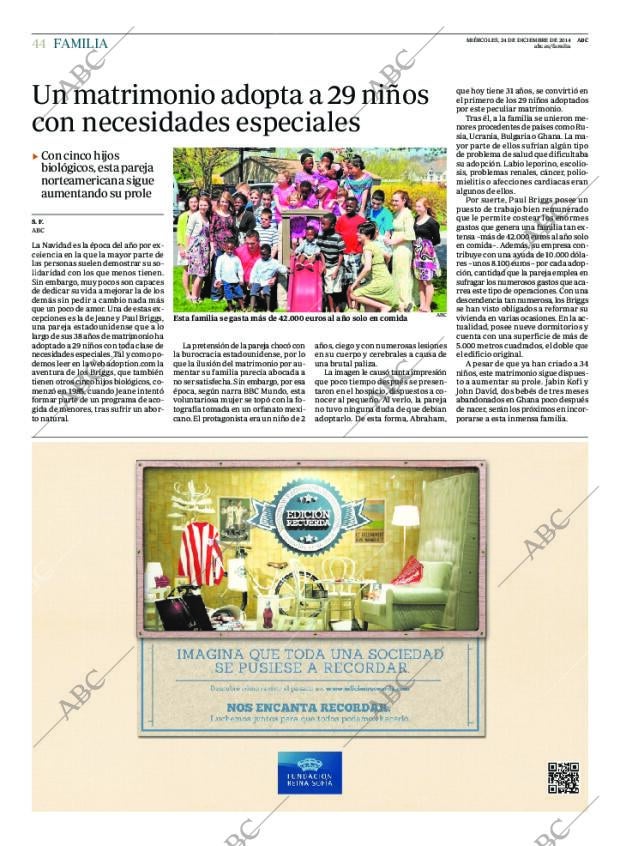 ABC MADRID 24-12-2014 página 44