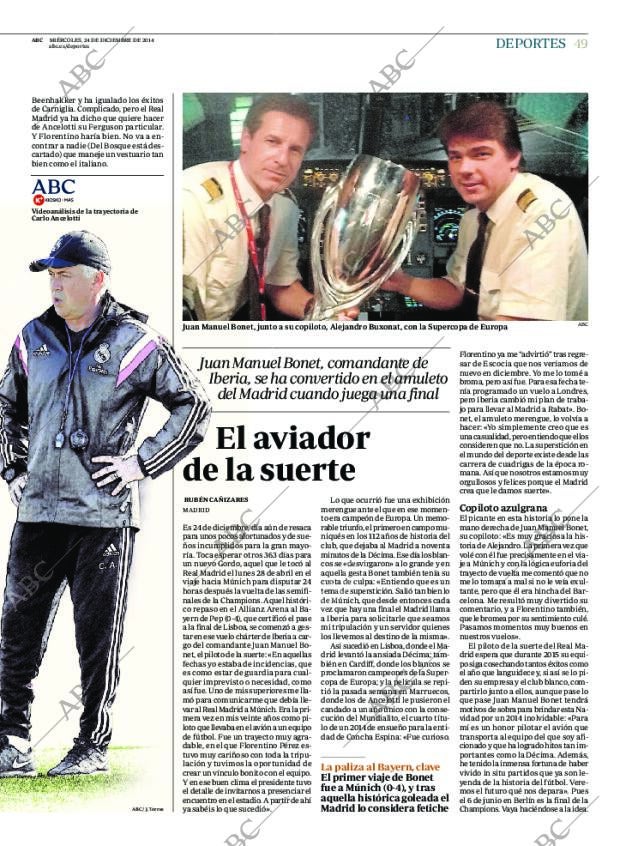 ABC MADRID 24-12-2014 página 49