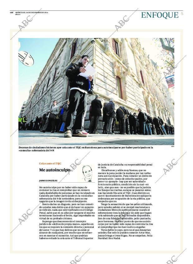 ABC MADRID 24-12-2014 página 5