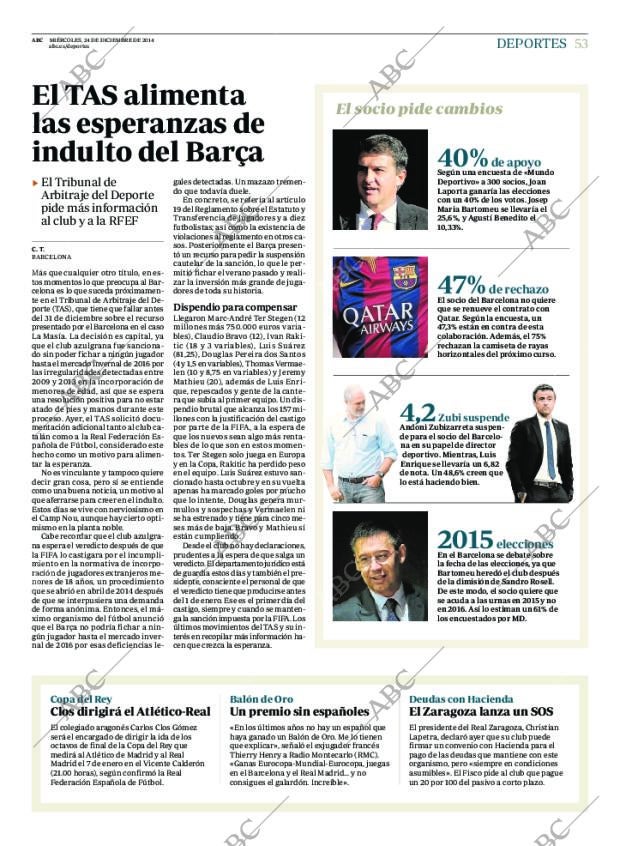 ABC MADRID 24-12-2014 página 61