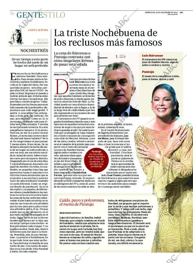 ABC MADRID 24-12-2014 página 64