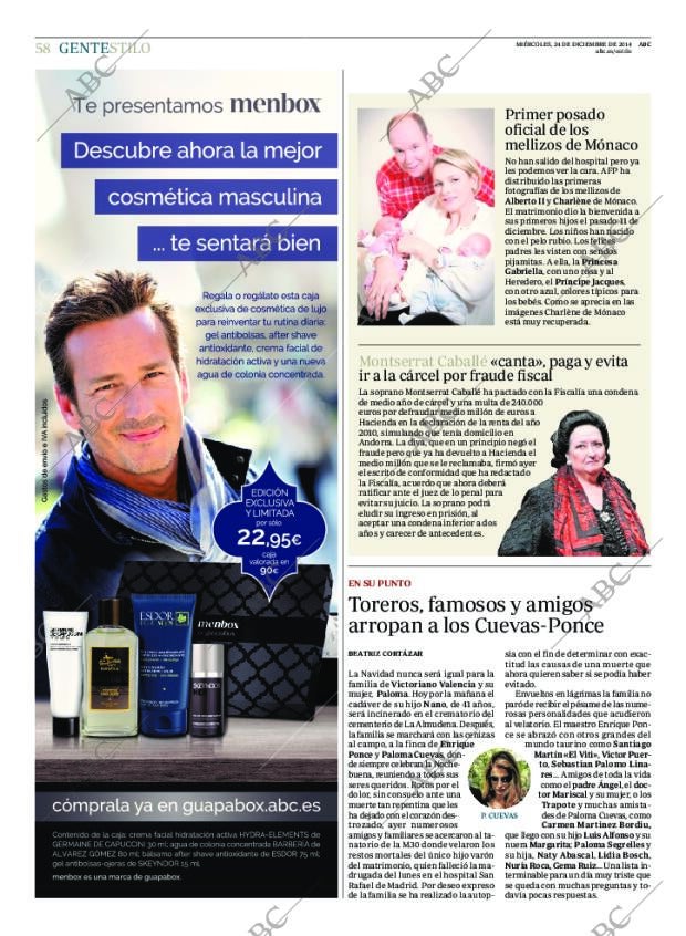 ABC MADRID 24-12-2014 página 66