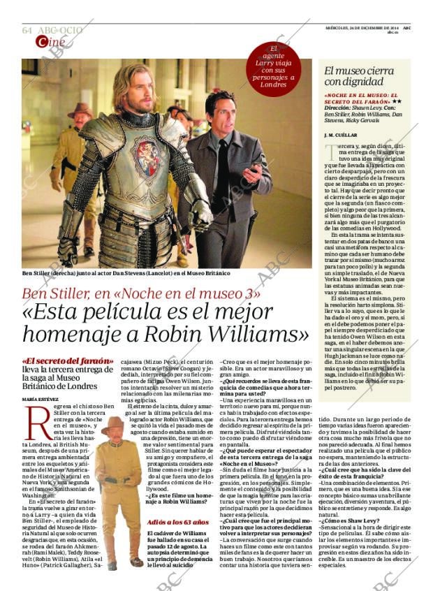 ABC MADRID 24-12-2014 página 72