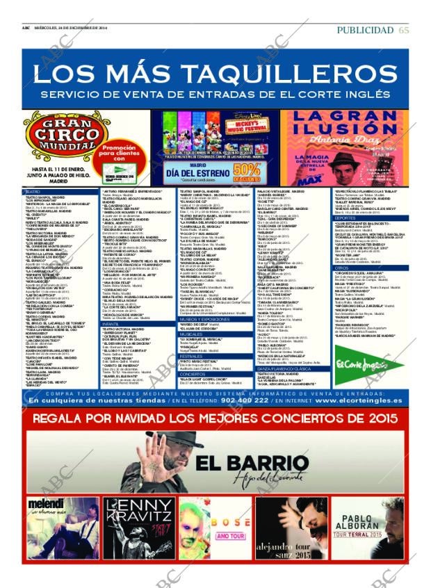 ABC MADRID 24-12-2014 página 73