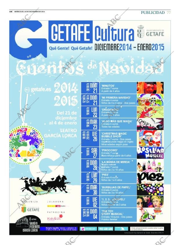 ABC MADRID 24-12-2014 página 85