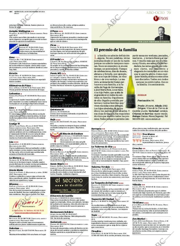 ABC MADRID 24-12-2014 página 87