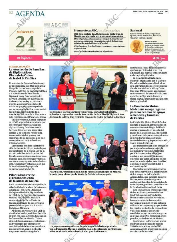 ABC MADRID 24-12-2014 página 90