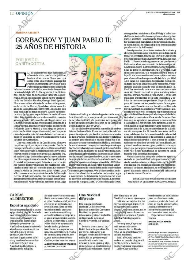 ABC MADRID 25-12-2014 página 12