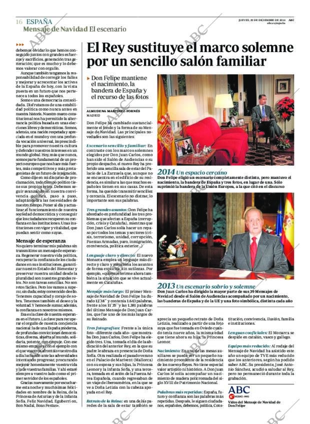 ABC MADRID 25-12-2014 página 16