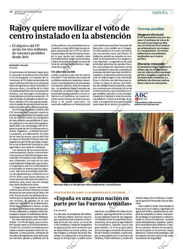 ABC MADRID 25-12-2014 página 17