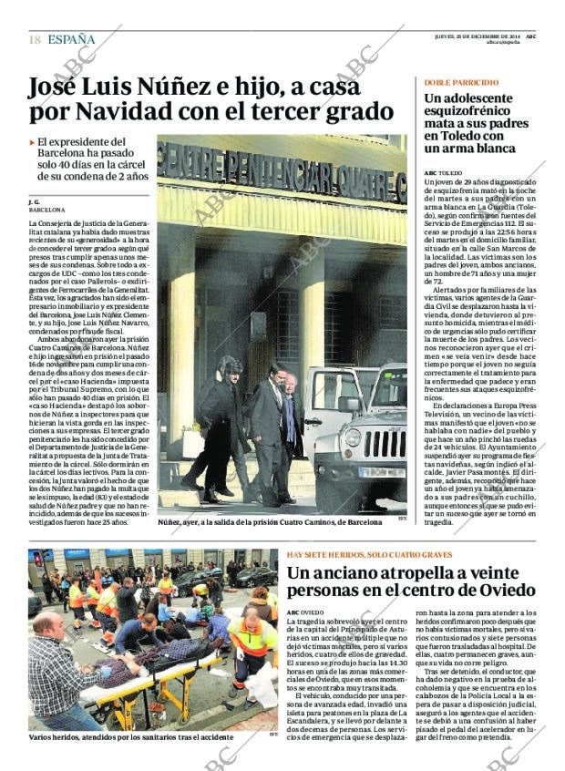 ABC MADRID 25-12-2014 página 18