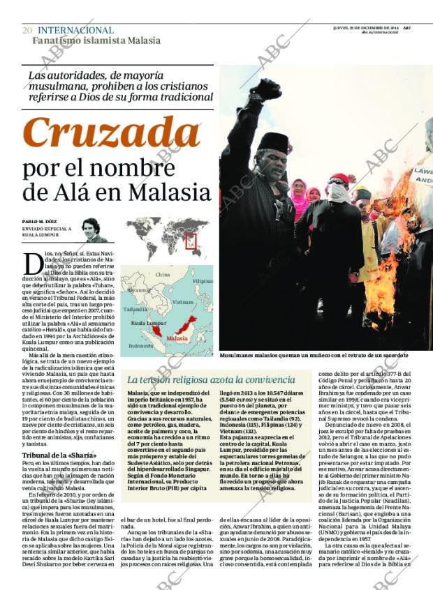 ABC MADRID 25-12-2014 página 20