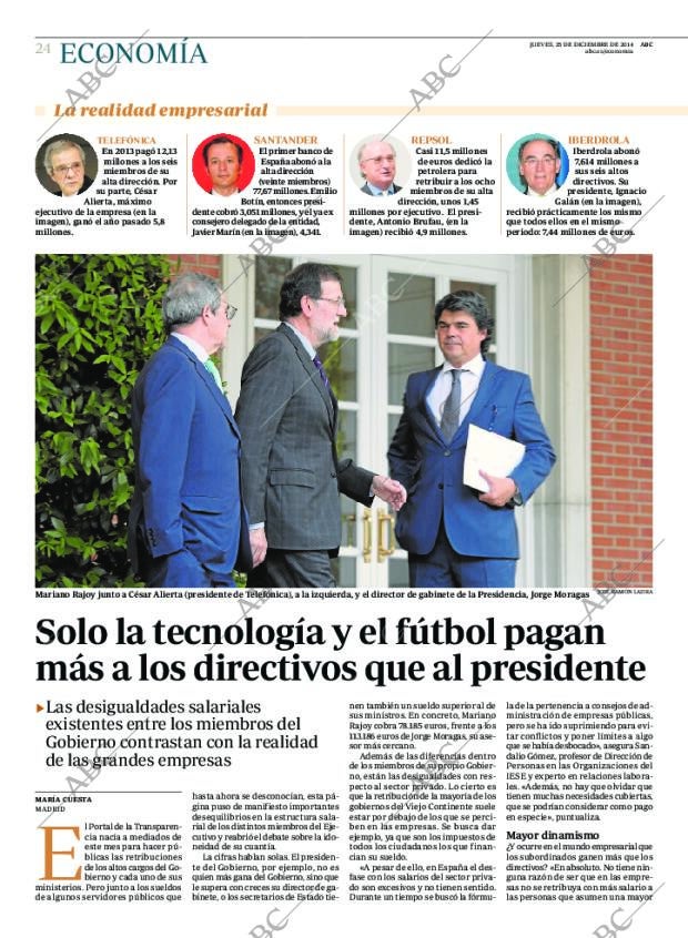 ABC MADRID 25-12-2014 página 24