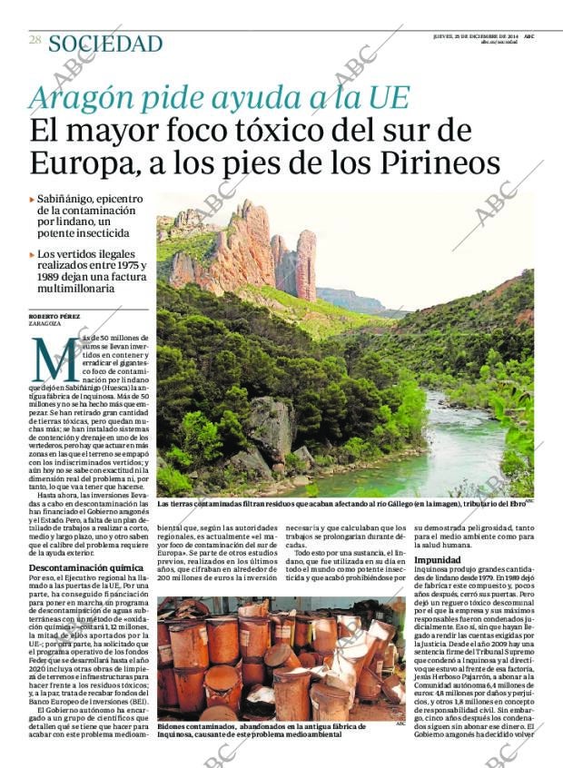 ABC MADRID 25-12-2014 página 28