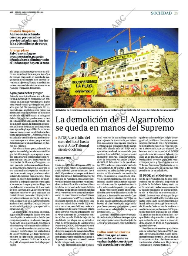 ABC MADRID 25-12-2014 página 29