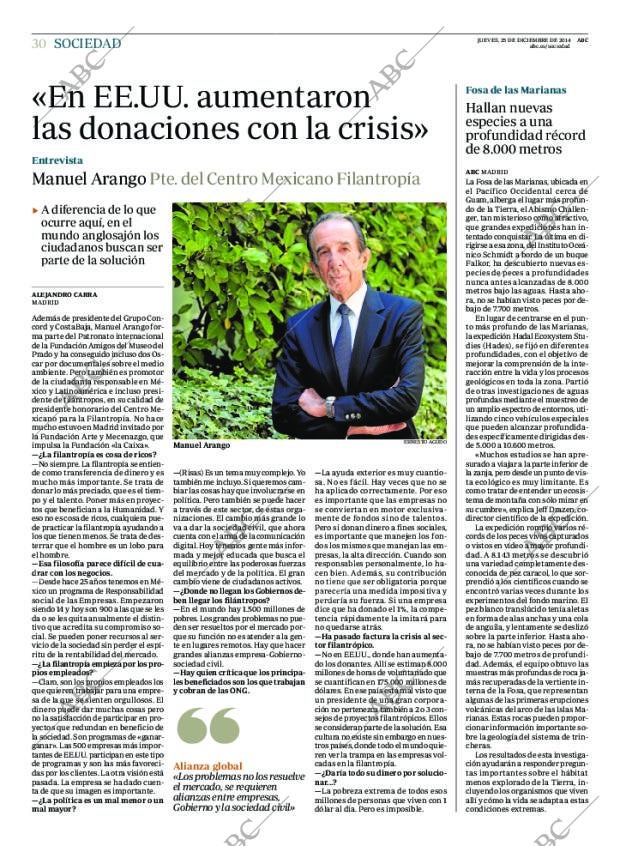 ABC MADRID 25-12-2014 página 30