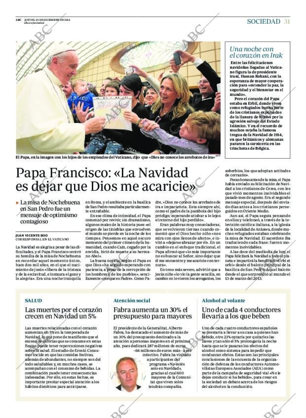 ABC MADRID 25-12-2014 página 31