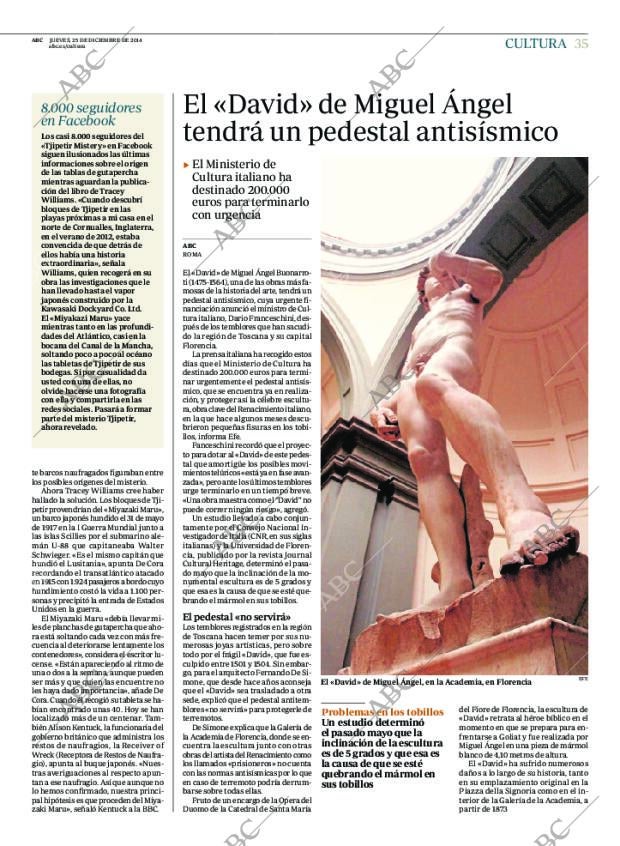ABC MADRID 25-12-2014 página 35