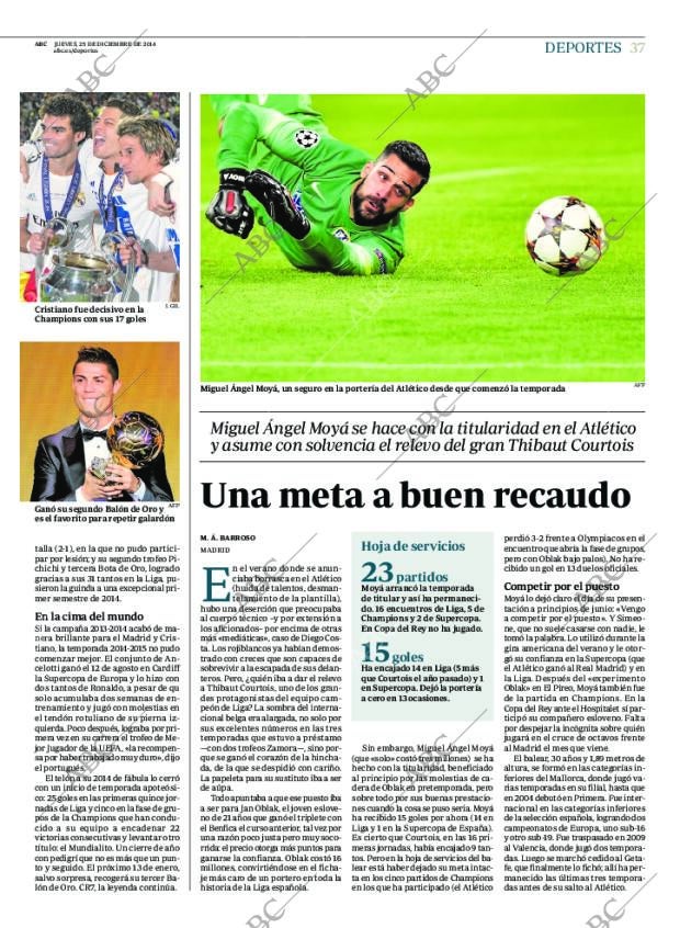ABC MADRID 25-12-2014 página 37