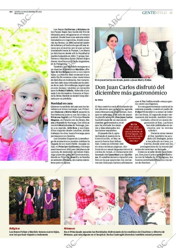 ABC MADRID 25-12-2014 página 41