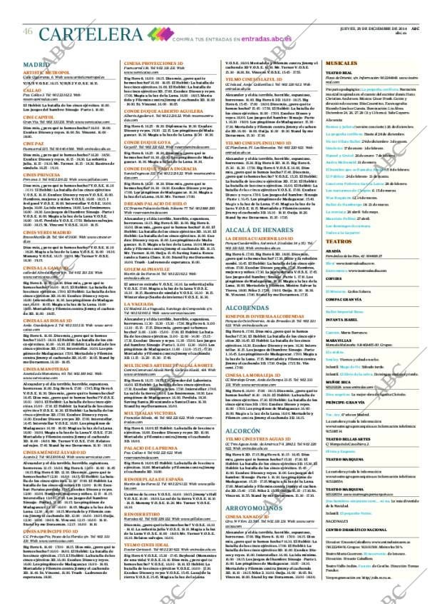ABC MADRID 25-12-2014 página 46