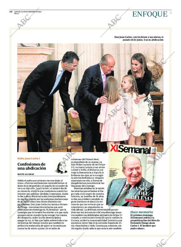 ABC MADRID 25-12-2014 página 5