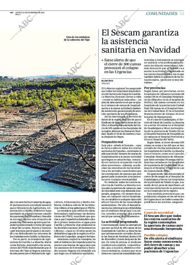 ABC MADRID 25-12-2014 página 53