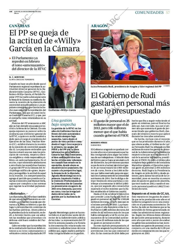 ABC MADRID 25-12-2014 página 57