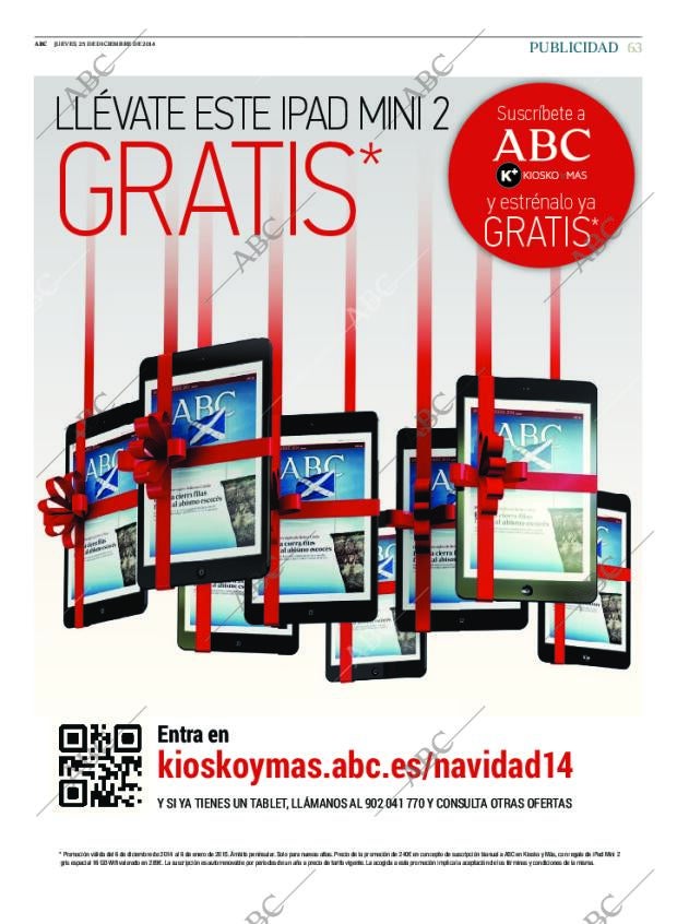 ABC MADRID 25-12-2014 página 63